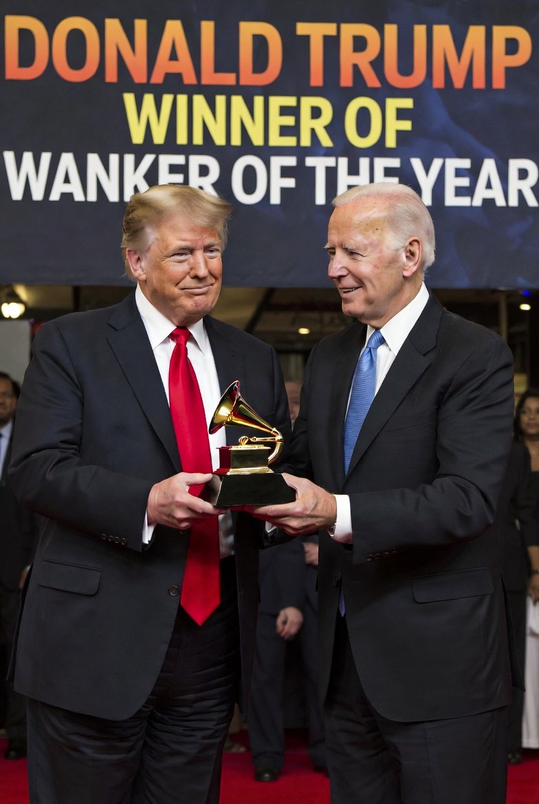 I see Trump won an award to at the Grammys