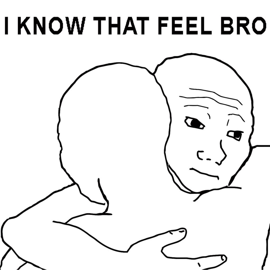 Bullposting spree starts now.

We are all $wojak.

The perfect meme ever to exist. Every situation we go through, $wojak can express it. AKA "feels guy".

Let's send this meme to stupid highs.

It's our Culture. We all got introduced in the crypto space due to $wojak memes and