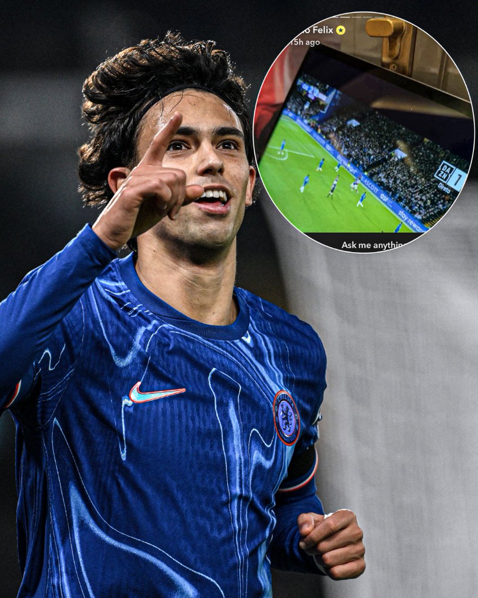 João Félix was watching Chelsea's 3-2 win vs. West Ham on the weekend 🤝
 
Still supporting 💙
