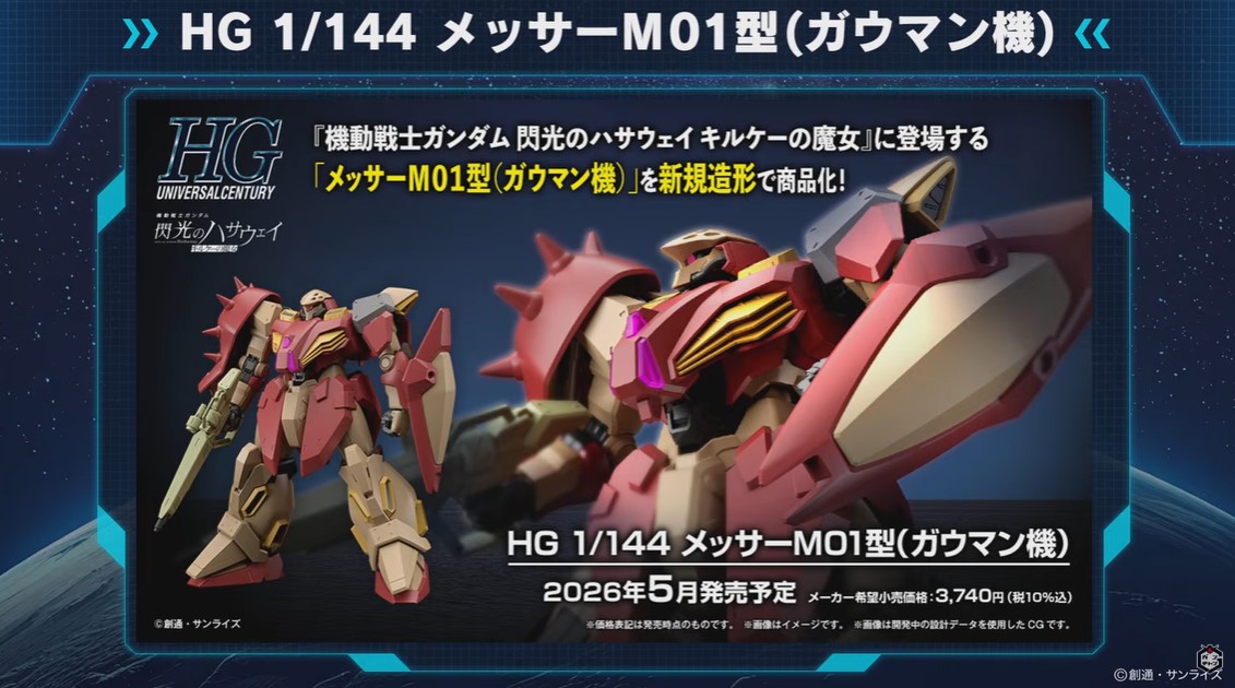ガンプラ】HG「アリュゼウス」「Ξ（クスィー）ガンダム」「メッサーM01