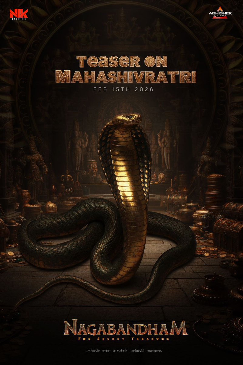 Krishna77__'s tweet photo. #Nagabandham - Teaser 15th February https://t.co/NTnr10U8vI