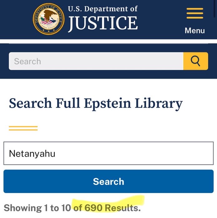 X313Army's tweet image. 🚨 BREAKING : Le chef israélien Netanyahu est : 

Mentionné 690 FOIS dans les dossiers Epstein.

Ils ont essayé de MENTIR et de dire qu'il n'était pas dedans.

Republiez ceci. Il est temps de tout EXPOSER.
