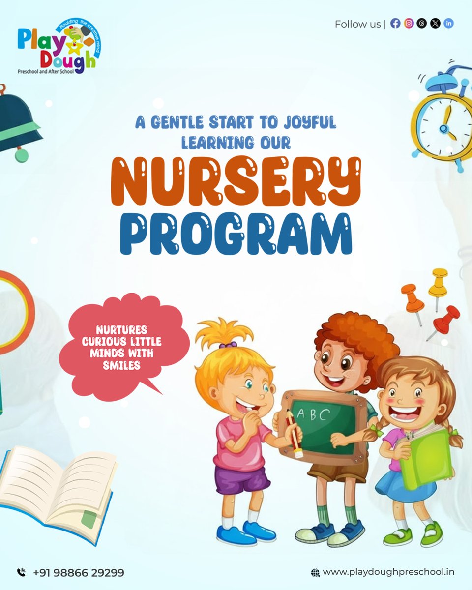 playdoughschool's tweet photo. Our Nursery Program delivers a gentle, joyful start to learning, nurturing curious little minds through play, care, and smiles in a safe, happy environment every day.

#playdoughpreschool #NurseryLife #EarlyLearning #HappyBeginnings #PlayBasedLearning #LittleLearners https://t.co/XE0uxQ5sAH