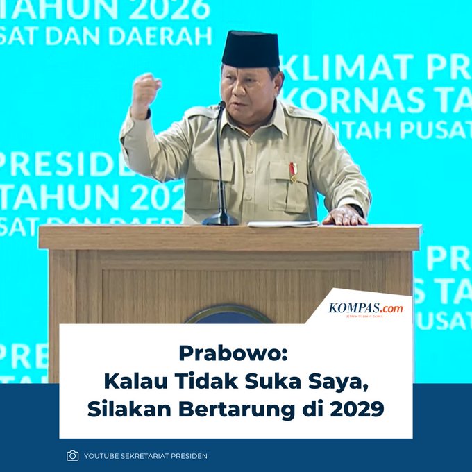 Presiden <a href="/prabowo/">Prabowo Subianto</a> yg "baik", 

Tak semua hal ttg pemilu, 
tak semua yg geram dgn kebijakan negara adalah soal elektoral, 
tak semua kritik, kecaman, bahkan olok - olok politik adalah undangan duel lima tahunan.

Pun, tak semua keresahan warga yg waras &amp; rakyat yg tak retak nalar,
