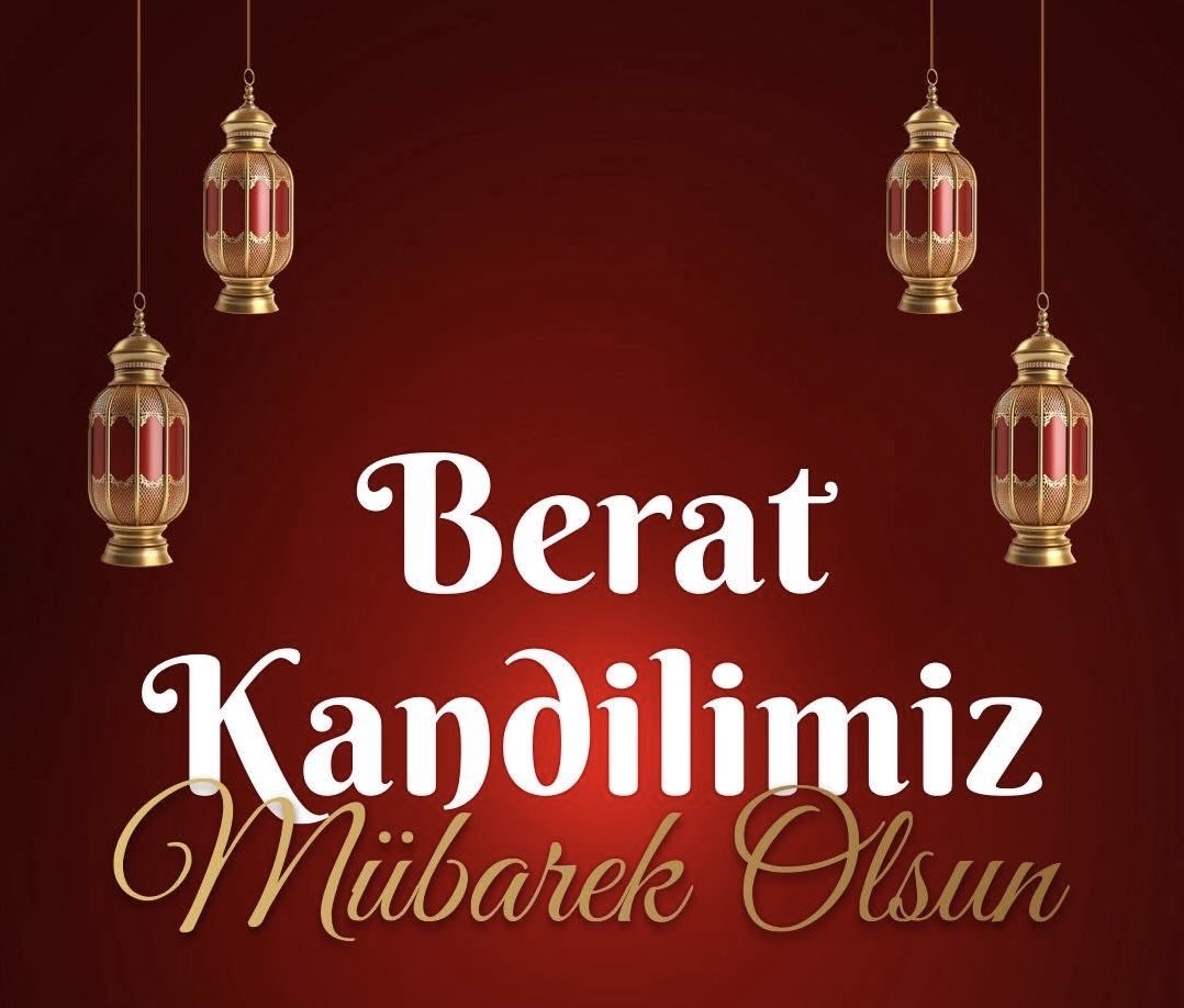 Beraat Kandiliniz mübarek olsun. 
Rabbim gönlünüzden geçen tüm hayırlı duaları kabul etsin, 
kalbinize huzur versin.
OKTAY BİRGÜL