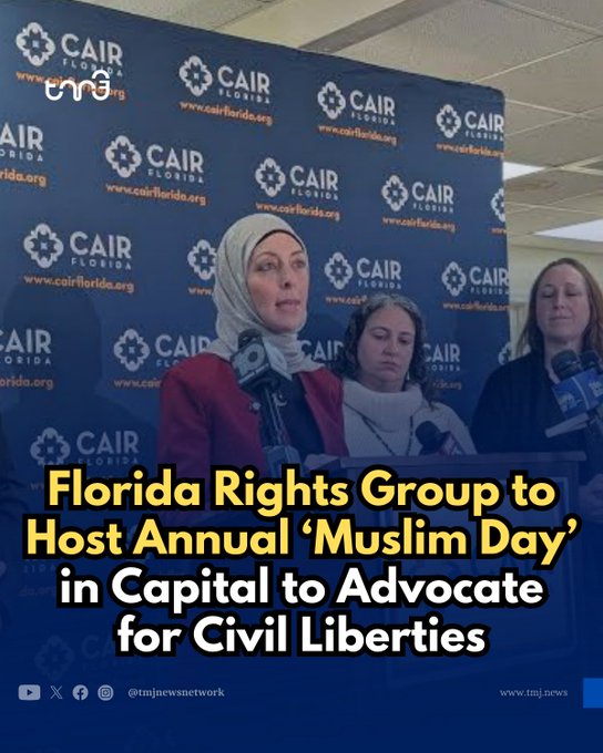 AmyMek's tweet photo. 🚨 UPDATE FLORIDA -  CONFIRMED: CAIR IS HEADING TO YOUR CAPITOL TODAY (FEB 2) FOR "MUSLIM DAY"!? 

CAIR-Florida has now confirmed it IS STILL scheduled to host its annual “Muslim Day at the Capitol” on Monday, February 2, 2026, in Tallahassee, according to CAIR’s own website and newly released event details.

CAIR is organizing a coordinated lobbying operation inside Florida’s government - bringing in mosques, schools, immigrant advocacy networks, and political activists to meet directly with Florida lawmakers.

✅ Direct meetings with Florida senators and representatives
✅ Agenda targeting Florida legislation
✅ Statewide mobilization into the Capitol
✅ Public “civil liberties” branding to pressure elected officials

And now they’re going even further:

🚨 PRESS CONFERENCE SCHEDULED

Featuring:
➡️ CAIR-Florida officials
➡️ Florida lawmakers
➡️ A representative of the family of Mohammed Ibrahim 

(PRO TIP: Want Floridians to believe you’re the “victim”? Then don’t show up arm-in-arm with CAIR -  Florida’s designated foreign terrorist organization.)

CAIR is openly treating Florida’s Capitol like a stage. They are laughing in the face of our leaders. 

They claim this is about “First Amendment rights”… while pushing legislative demands tied to:

⚠️ Public records + terrorism-related designations
⚠️ Additional measures tied to public transparency and “religious recognition.”

And Floridians should never forget who helped normalize CAIR’s influence in the first place:

Democrats who pushed “Muslim-American Heritage Month” in Florida:

🔻 Rep. Anna Eskamani (introduced HR 8069)
🔻 Rep. Rita Harris (co-sponsored HR 8069)
🔻 Rep. Angie Nixon (co-sponsored HR 8069)
🔻 Sen. Carlos Guillermo Smith (sponsored SR 1384)

And yes - Florida Republicans had the numbers to stop it. They didn’t.

So here’s the question Florida must demand an answer to:

- Why is CAIR being allowed to mass-mobilize and lobby inside Florida’s Capitol?

- Are Florida leaders enforcing their own line — or letting it disappear?

Floridians are watching. The whole country is watching! 

Tag your leaders and demand action:

@AGJamesUthmeier
@GovRonDeSantis 

Florida First means ZERO CAIR influence inside Florida’s government.