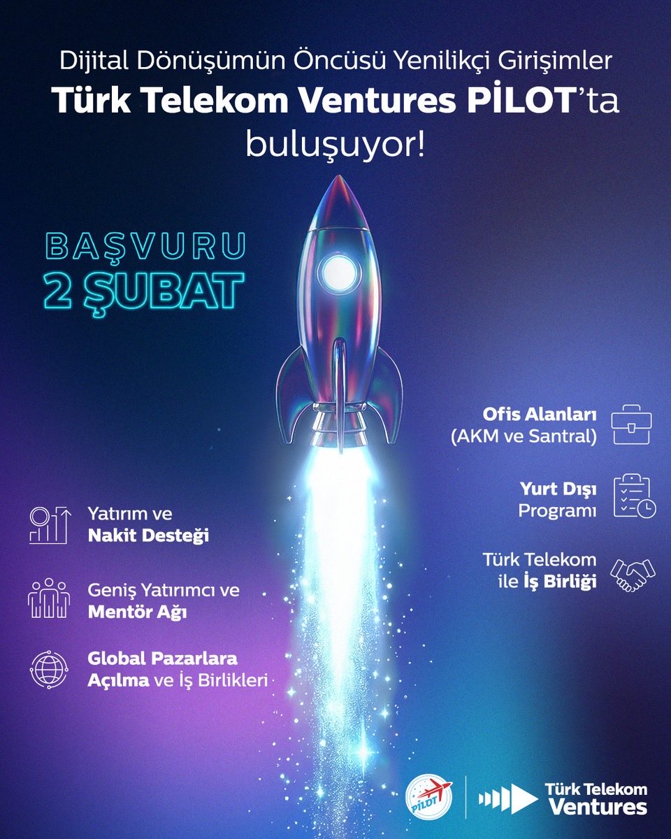 Türk Telekom Ventures PİLOT tweet media