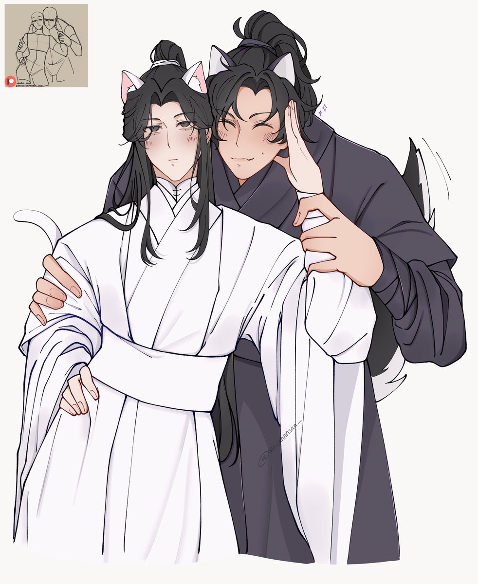 melonnnnsan_'s tweet image. #thedumbhuskyandhiswhitecatshizun #2ha #ranwan #danmei