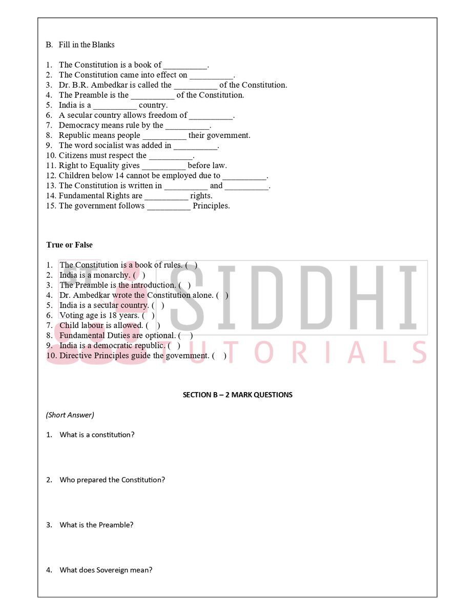 siddhi_tutorial's tweet image. 📘 Class IV – ICSE | Social Studies
Chapter 17: The Constitution of India

Learn with clear concepts &amp;amp; simple explanations:

📍 Address: Kalinga Vihar, Bhubaneswar
📞 Contact: 9861902023

👉 Join Siddhi Tutorials today and make SST easy &amp;amp; scoring!

#SiddhiTutorials