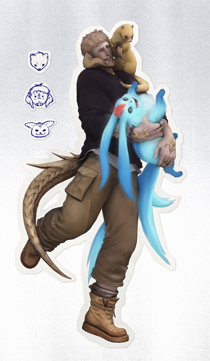 Nerimaemae's tweet image. Saw a illustration and felt inspired ✨ #au_ra