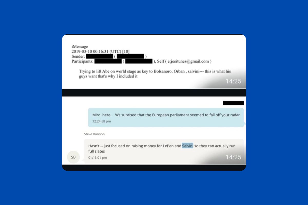 🇮🇹Eccovi di seguito tre documenti degli #EpsteinFiles in cui #Bannon e #Epstein discutono di Matteo Salvini come un loro strumento di potere in Europa.
🇬🇧Here are three documents from the #EpsteinFiles  in which Bannon and Epstein discuss Matteo Salvini as a tool of their power