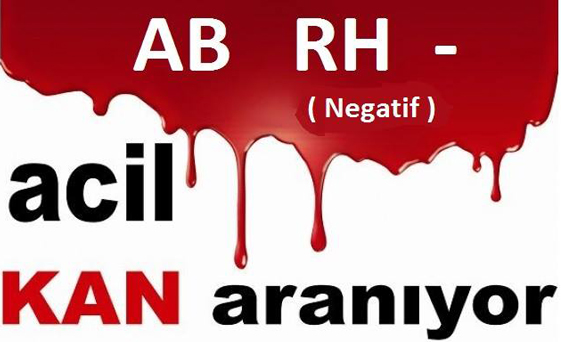 🚨ACİL KAN İLANI 🚨

Hasta Adı: Gülizar Kuzu 

Grup: AB Rh (-) Negatif 

Yer: Tüm Kızılay Şubeleri (Lütfen hasta adını belirterek bağış yapınız.)