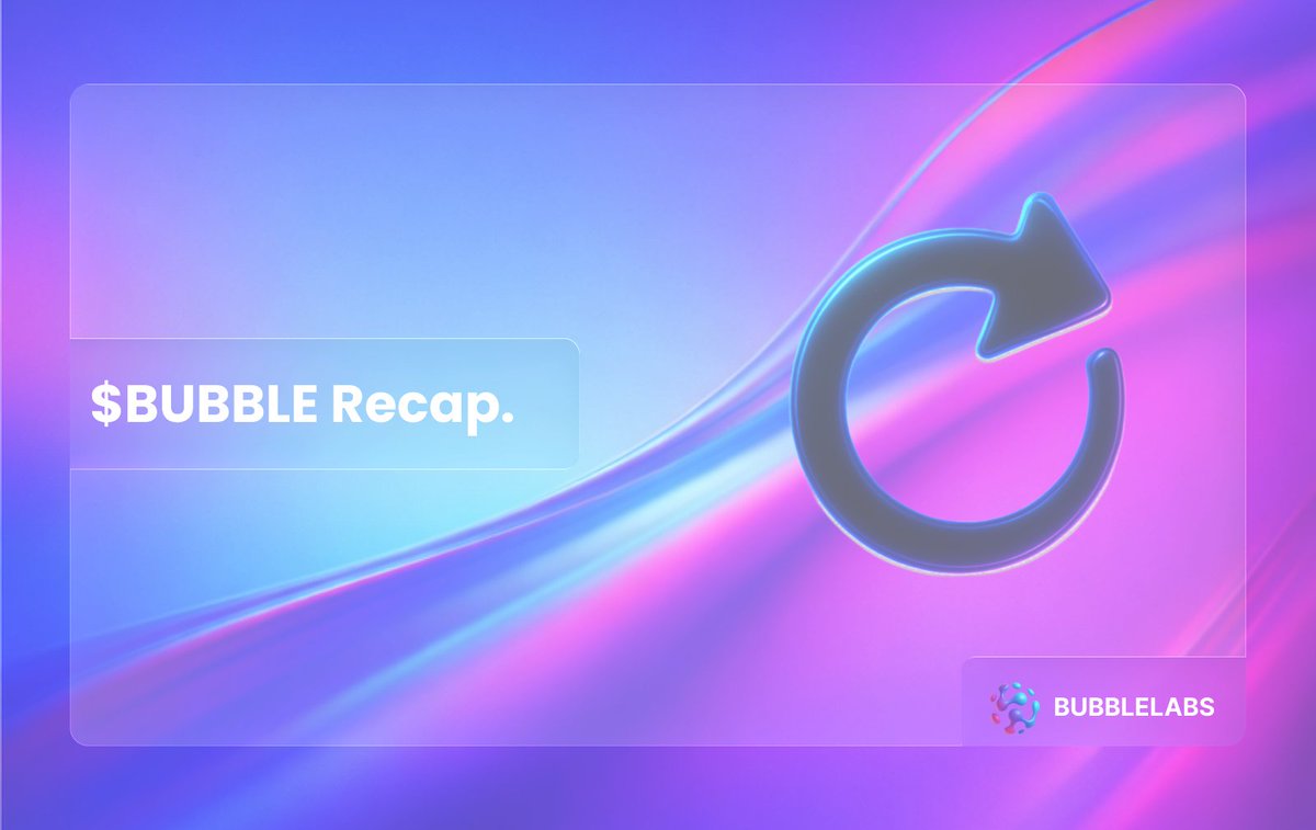 BubbleLabs Recap 🫧

Over the past weeks, we’ve been quietly shipping, testing, and locking things in.

• 7.2% supply locked
• $1,400 buyback completed
• 8+ AMAs hosted
• 20+ development updates shipped
• 5+ integrations live
• New partnerships secured (more in progress)
•