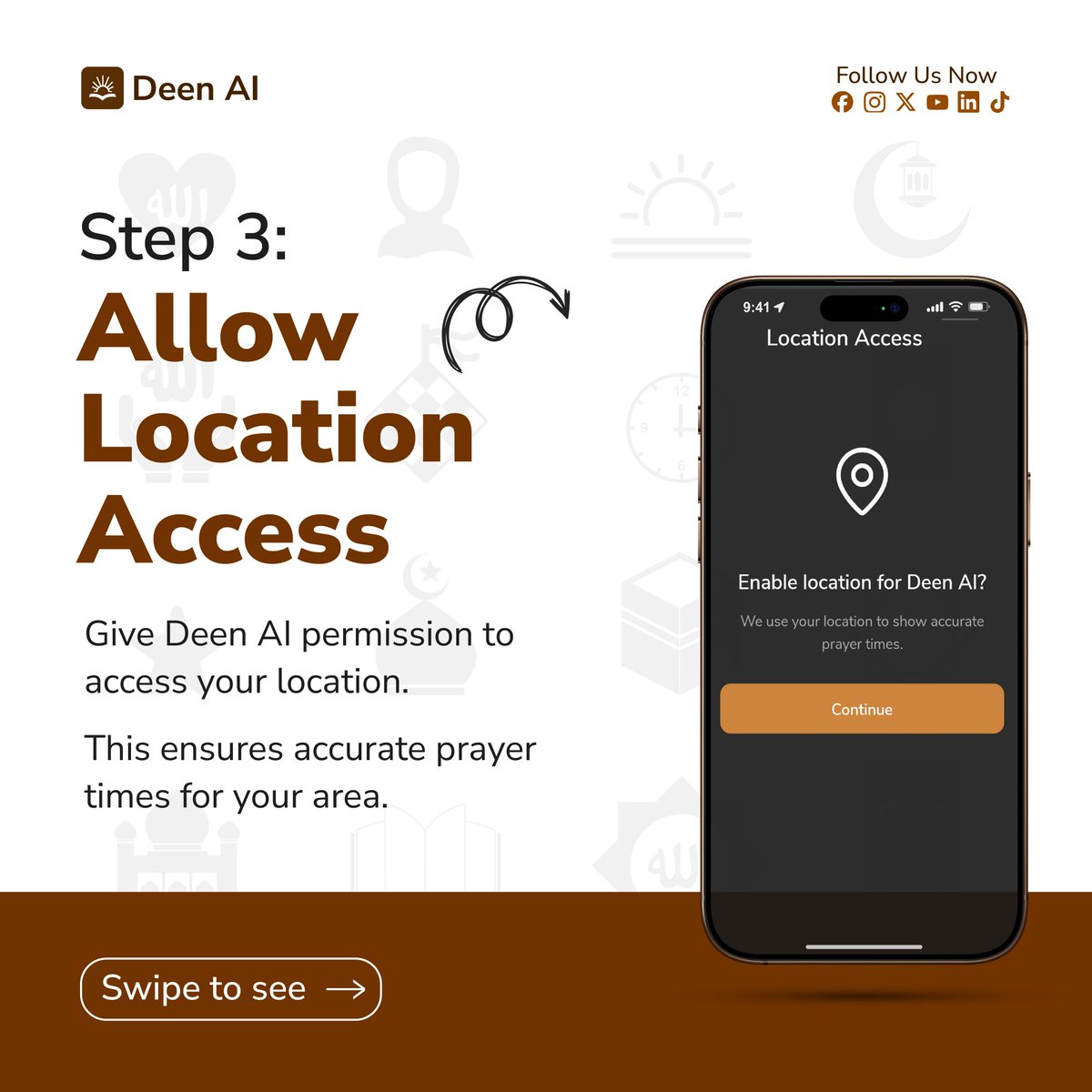 thedeenai's tweet photo. Just downloaded Deen AI? Perfect. 🤭

Haven’t yet? Click the link in the bio. ✨

Follow these simple steps to get your companion set up and ready to go.

Swipe through to see the full setup process 👉🏽 https://t.co/YoYDxy0Owy