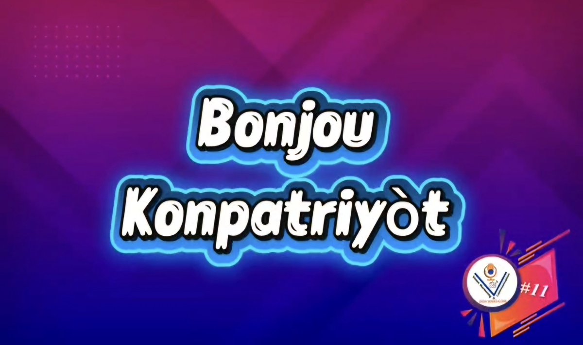 Chak jounen ki louvri
Se yon #Bon_Jou !