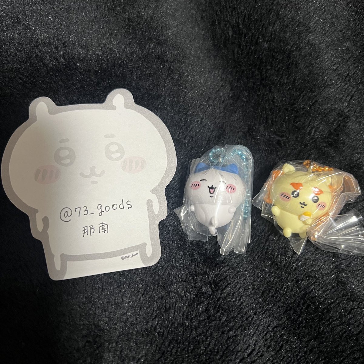 73_goods's tweet photo. 【交換】
ちいかわ　マスコットつきビスケット

譲：ハチワレ、シーサー
求：ちいかわ×2

地方住みのため郵送交換のみ。まとめて交換していただける方優先します。検索からもお気軽にどうぞ。ツイプロお読みください。 https://t.co/3bSPgQ765I