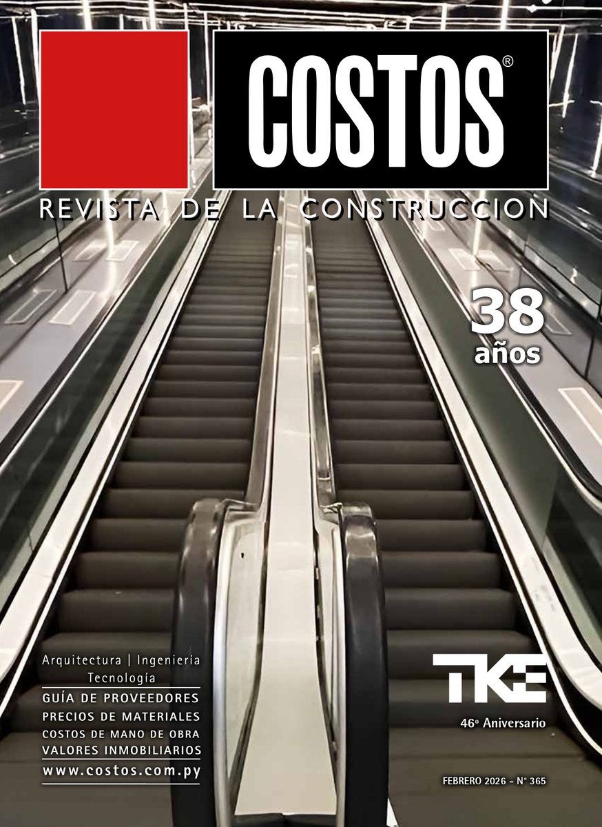 Edición № 365 de Revista Costos 📢
¡Tu obra no se detiene, nosotros tampoco! 🚧
Elegí cómo leerla: 📖 Impresa: Pedila hoy mismo. 💻 Digital: Disponible 24/7 en costos.com.py
wa.me/595981777851