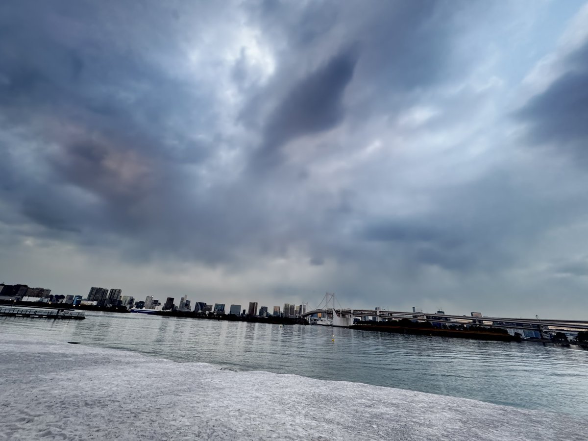 今日は東京の海を眺めてました東京にも砂浜はあるんだね