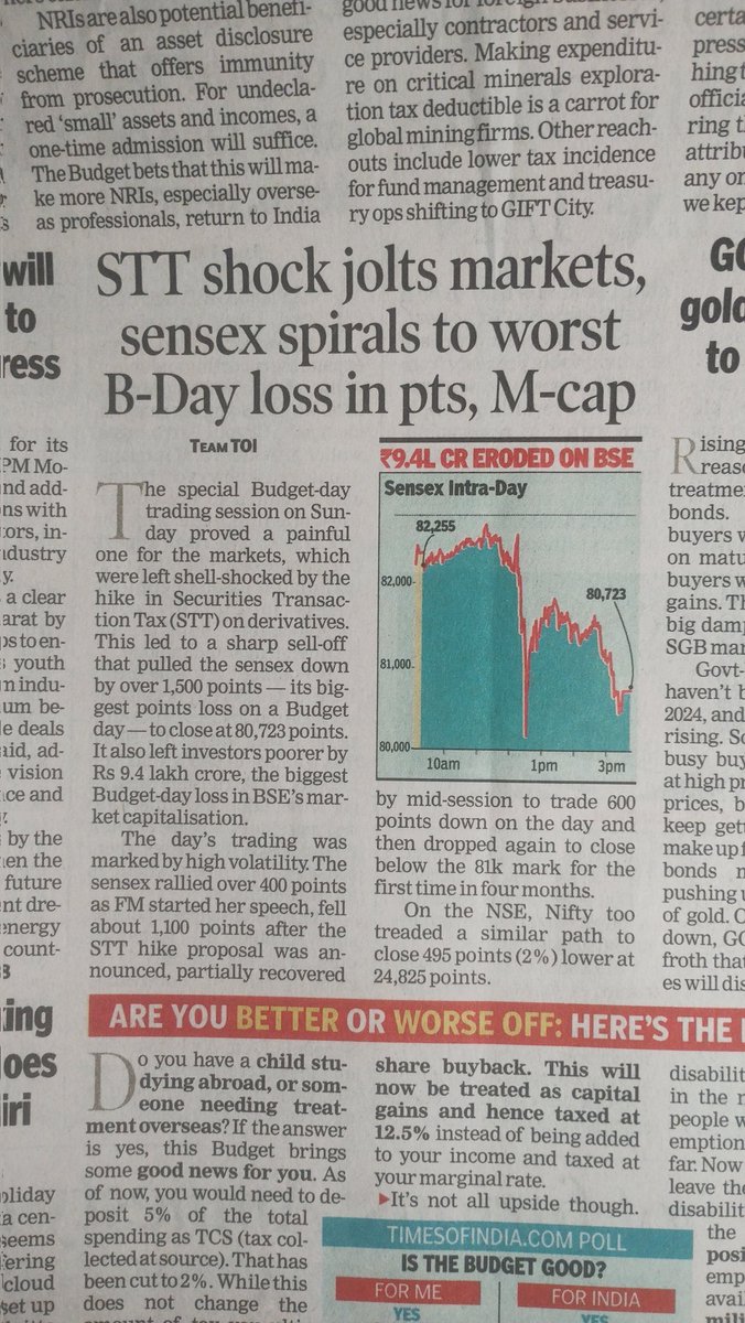 loquacious_neo's tweet photo. Govt must realise the reason why salaried &amp; small business owners are investing in F&amp;O. 
prices of #Realestate education &amp; #healthcare has sky-rocketed, FDs can't save salaried middle class. They want extra cash 4 quality of life.
(1/2) #IndiaBudget https://t.co/vo8dlODlog