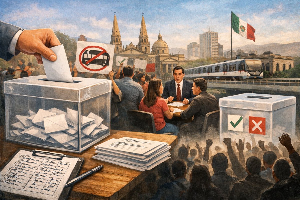 afondoJAL's tweet image. El plebiscito, el poder del voto más allá de las urnas
La opinión del Dr @GabrielTorresEs  
“Este gesto de organización cívica demuestra no solo el agotamiento ante decisiones verticales, sino una madurez democrática que ya no acepta ser espectadora pasiva de decisiones que…