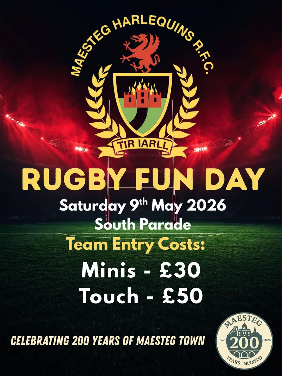 Maesteg Harlequins ⚫️🔴 tweet media