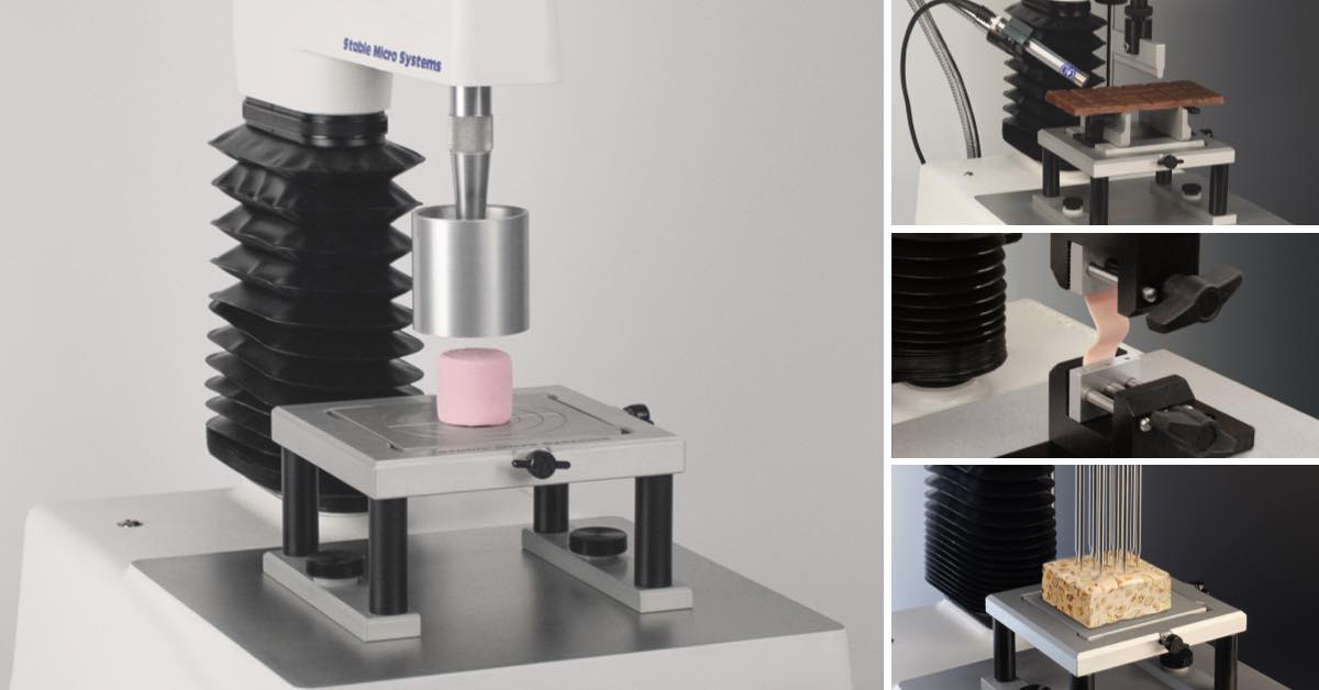 StableMicro's tweet photo. Discover how precision texture testing elevates your sweets, from snap to chew, melt to stretch. Explore the science behind perfect treats: https://t.co/yRLhD5fhqa #Confectionery #TextureAnalysis #FoodScience #R&amp;D #SnackInnovation https://t.co/PCcGx1yCb0