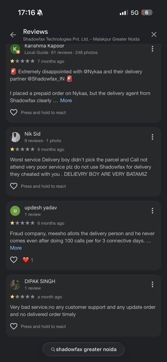 SouhridChatter2's tweet photo. @flipkartsupport What a joke of a company filled with bunch of jokers @_Kalyan_K @flipkartsupport @Flipkart. These are the kind of delivery partners that you partner with, what else to say man. https://t.co/7YbJpIo3ZK