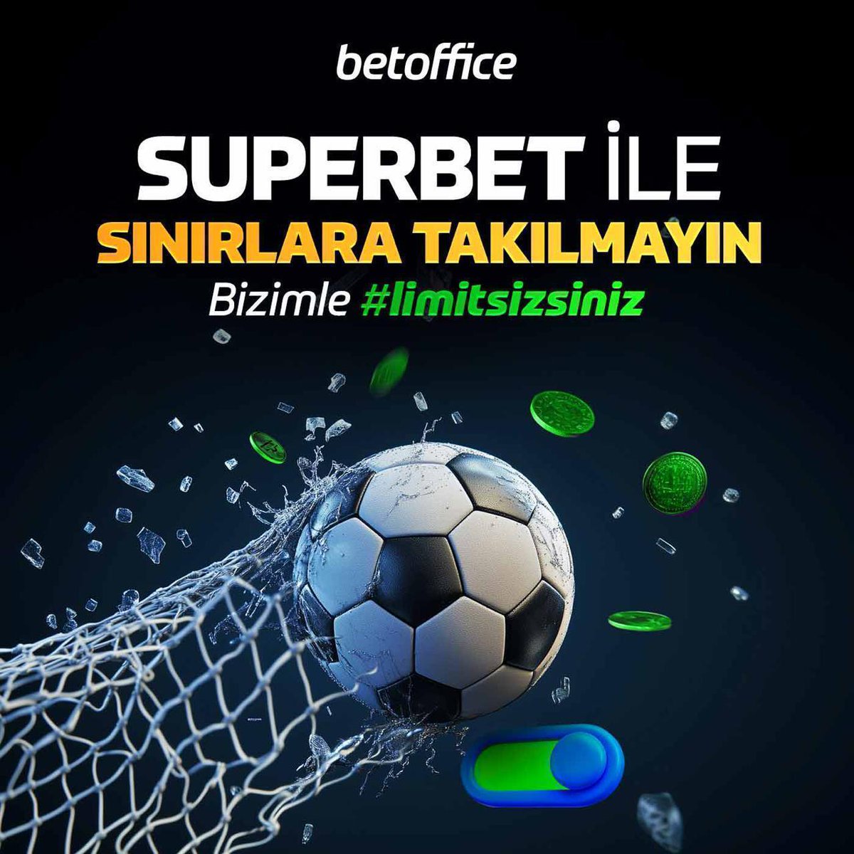b__office's tweet photo. 📎 BetOffice’te SuperBet ile Sınır Tanımayın!

⭐️ Limit üstü taleplerinizi iletin, hızlıca değerlendirelim!

🟢 Oyunun seyrini siz değiştirin, #limitsizsiniz

📲https://t.co/14NRObpjr8 https://t.co/fm198AlJGR