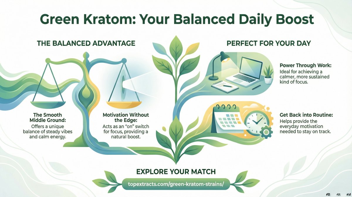 kratomresource's tweet photo. Meet the feel-good middle ground: Green Kratom Strains—often loved for smooth balance, steady vibes, and everyday motivation.
https://t.co/0NEXj1ejrY

#GreenKratom #GreenVeinKratom #KratomStrains #KratomCommunity https://t.co/e8B2eRjt3a