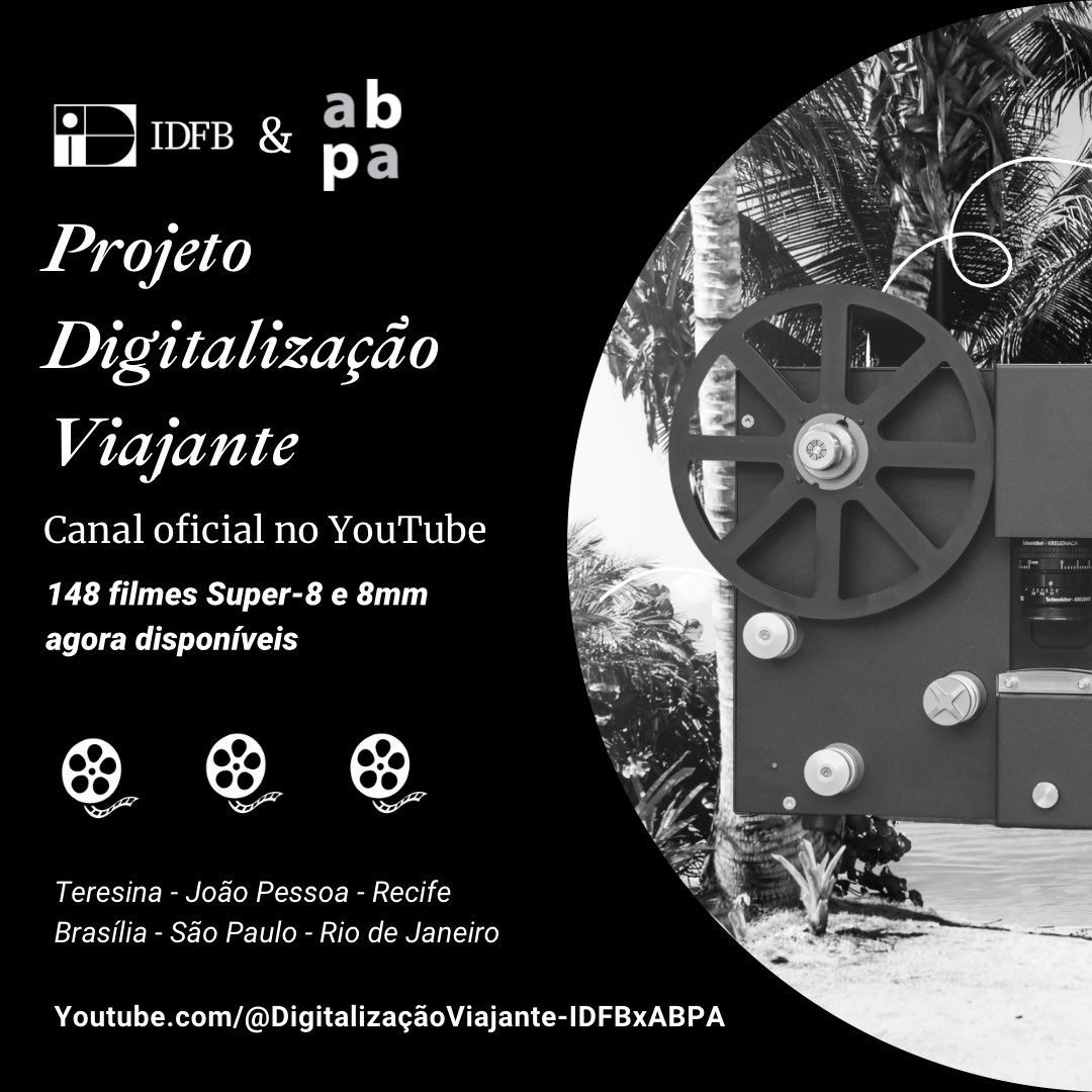 A IDFB e a ABPA têm o prazer de apresentar o canal no YouTube “Digitalização Viajante IDFB x ABPA”. O canal reúne 148 títulos digitalizados ao longo do projeto Digitalização Viajante, agora disponibilizados gratuitamente ao público. 

youtube.com/@Digitalização…