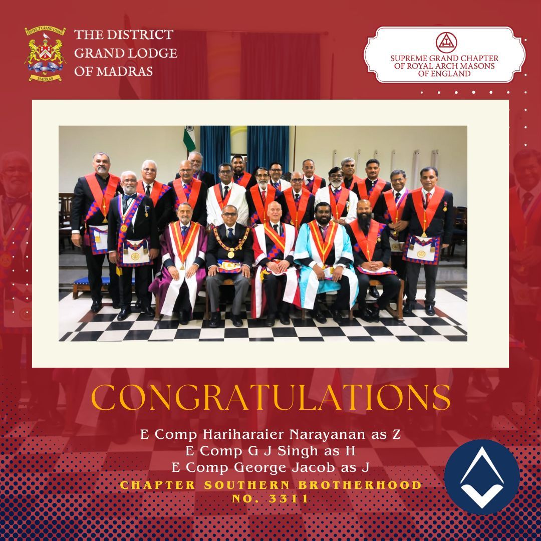 District Grand Lodge of Madras tweet media