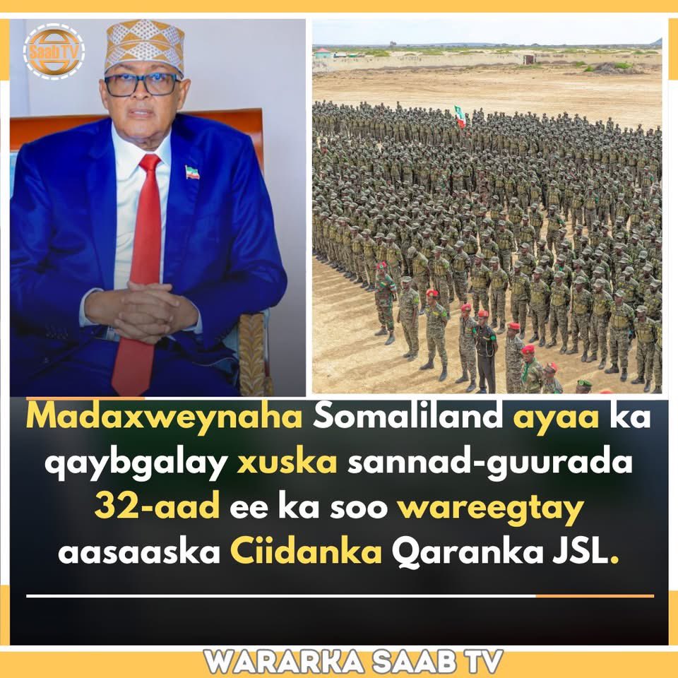 mohamed_matto's tweet photo. Congratulations to the Somaliland National Army 
Marking 32 years since its establishment a symbol of resilience, sacrifice, and national pride.
A strong army means a secure nation.
Victory to the Somaliland National Army ✊ https://t.co/JKHMBlBJ3z
