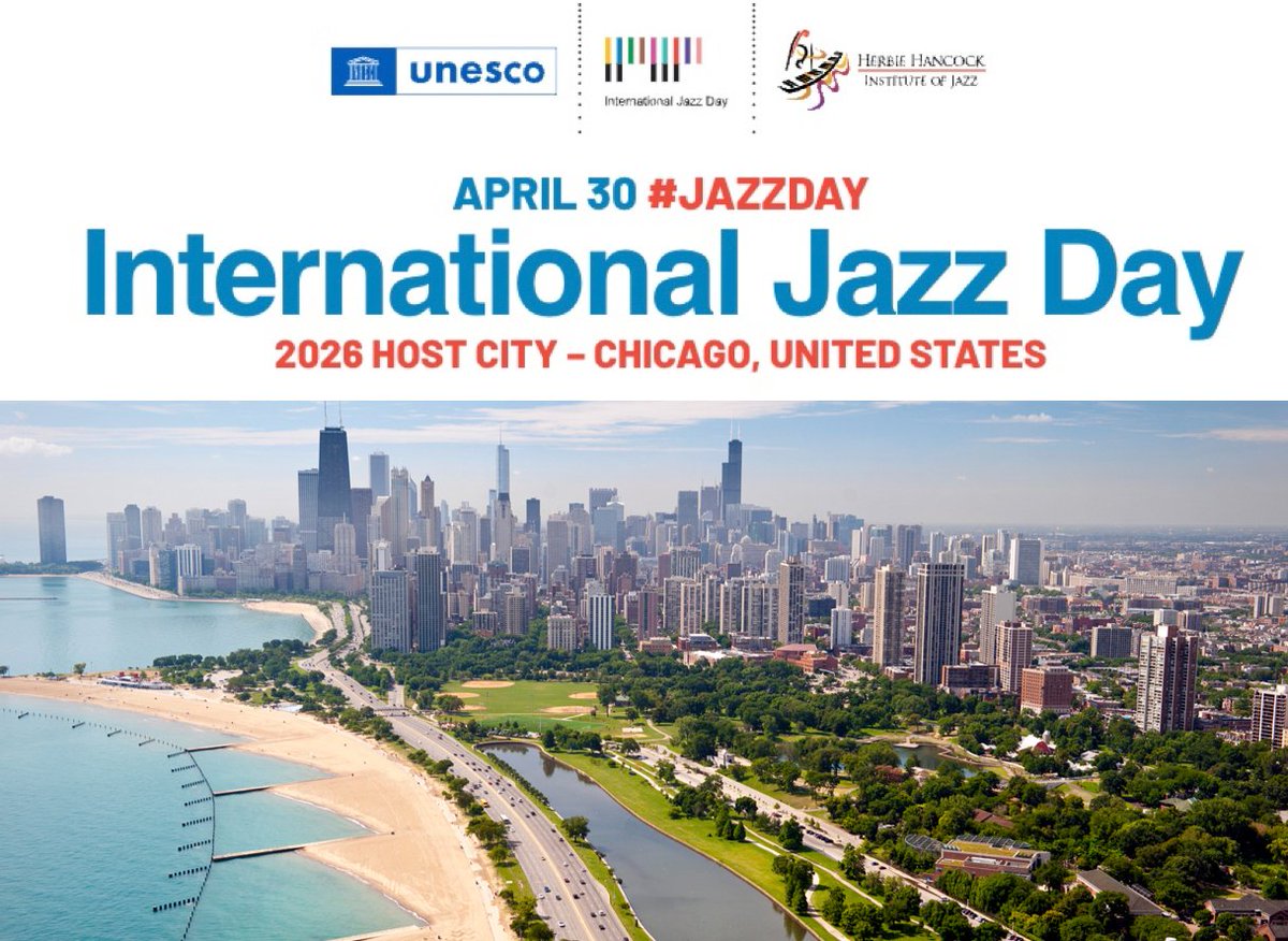 Chicago es elegida ciudad anfitriona mundial para el Día Internacional del Jazz 2026: 

Lean el artículo sobre este hito en nuestra página. El enlace es - jazzendominicana.com/2026/02/chicag…