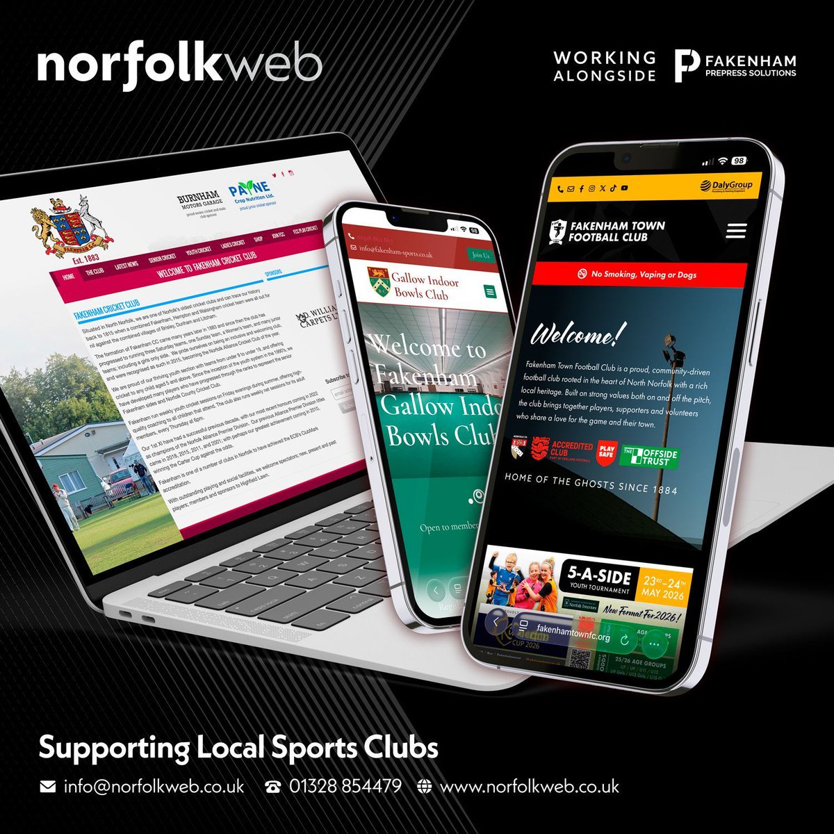 Supporting 𝐥𝐨𝐜𝐚𝐥 𝐬𝐩𝐨𝐫𝐭𝐬 𝐜𝐥𝐮𝐛 in and around Norfolk ⚽️🏏

Including a Martial Arts &amp; Taekwondo club in Stevenage!

#webdesign #websitedevelopment #smallbusinesssupport #digitalmarketing #onlinepresence #norfolkbusiness #norfolkweb #supportlocalnorfolk