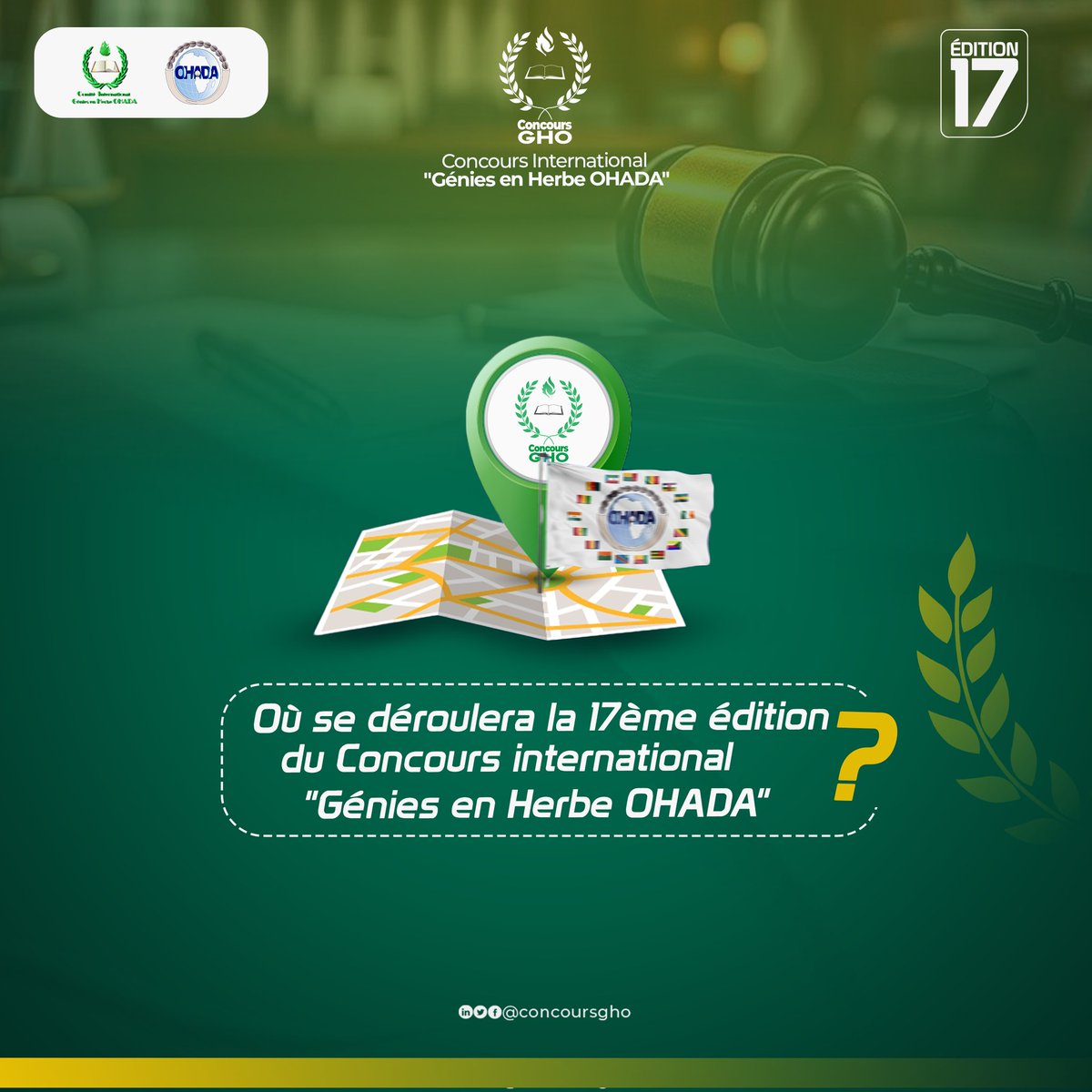 ConcoursGHO's tweet photo. Quel est le nom du pays hôte de la 17ème édition du Concours International "Génies en Herbe OHADA" ?

#cigho #cgho #OHADA #Édition17 #Concours #droit https://t.co/4ni47VmyGE