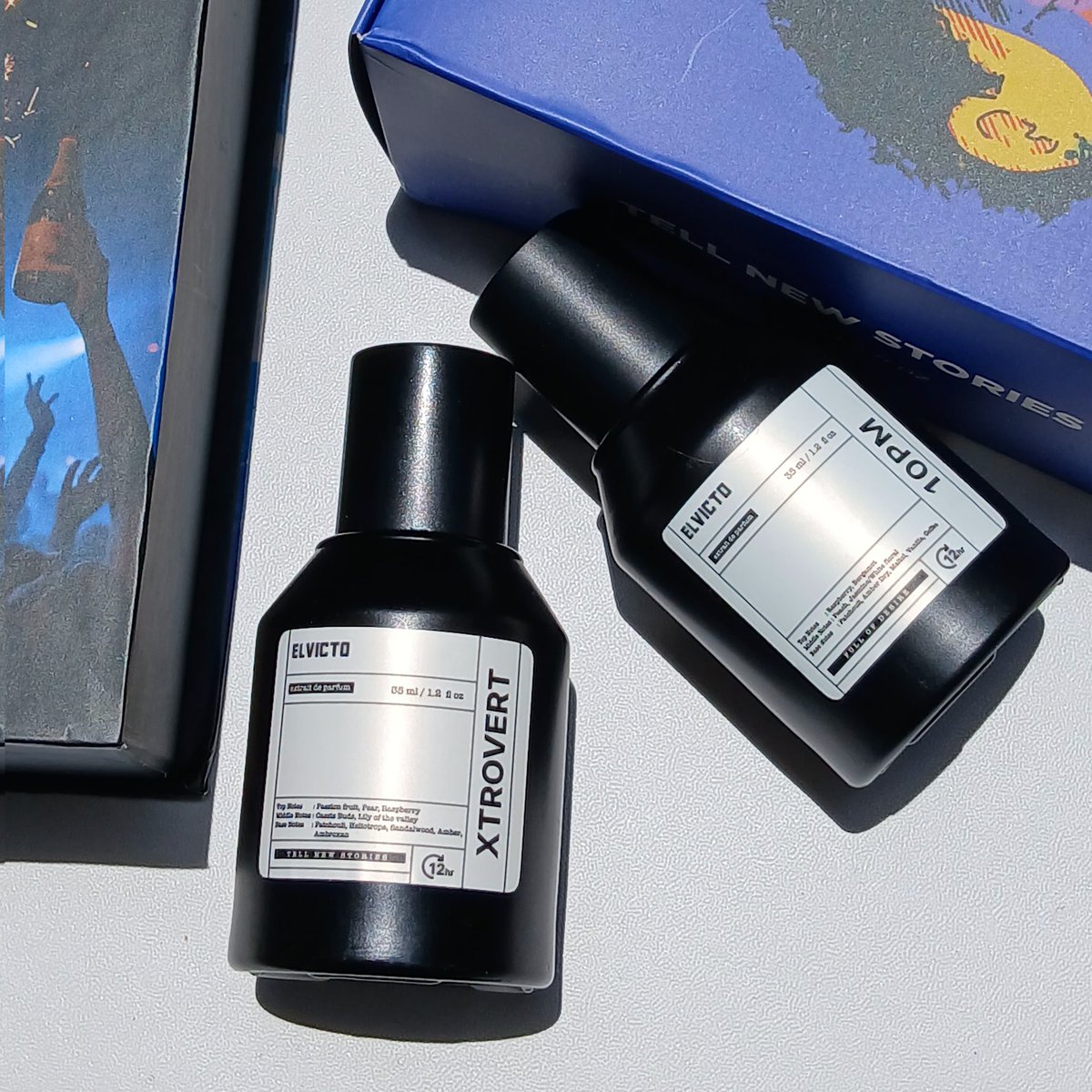 mediumganx's tweet photo. gak nyesel sama sekali ambil 2 varian parfum dari ELVICTO 😭✨

Xtrovert &amp; 10PM dua2nya wangi banget, manis, dan gak bikin eneg sama sekali👌 https://t.co/kKQGubYYrW