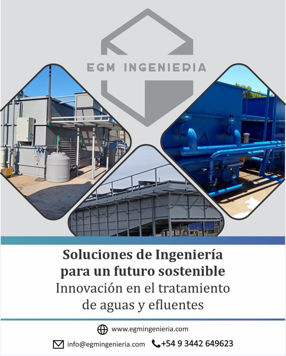 🌍💧 Transformando el futuro con ingeniería sostenible 💧🌍

En EGM INGENIERÍA, nos apasiona crear soluciones innovadoras que marquen la diferencia. Especializados en el tratamiento de aguas y efluentes, trabajamos cada día para construir un mañana más sostenible y eficiente.
...