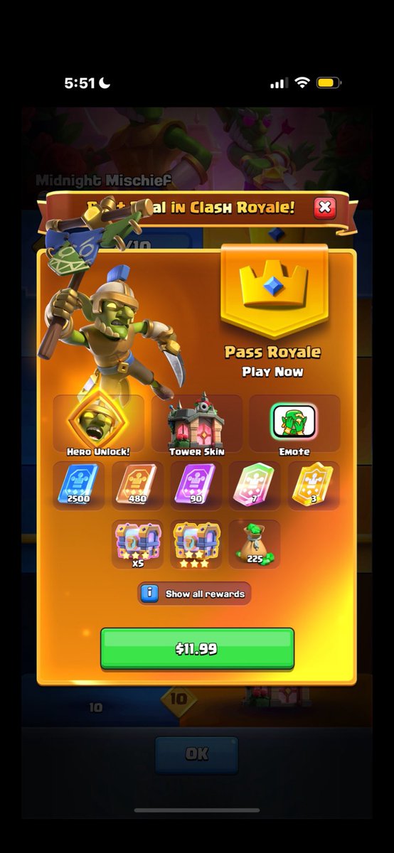 🎁 5x Pass Royale Giveaway 🎁

TO ENTER:

❤️ Like
✅ Follow <a href="/pandaaaCr/">PANDA</a> 
♻️ Repost
💬 Comment Goblin

WINNERS ANNOUNCED IN 4 DAYS❗️