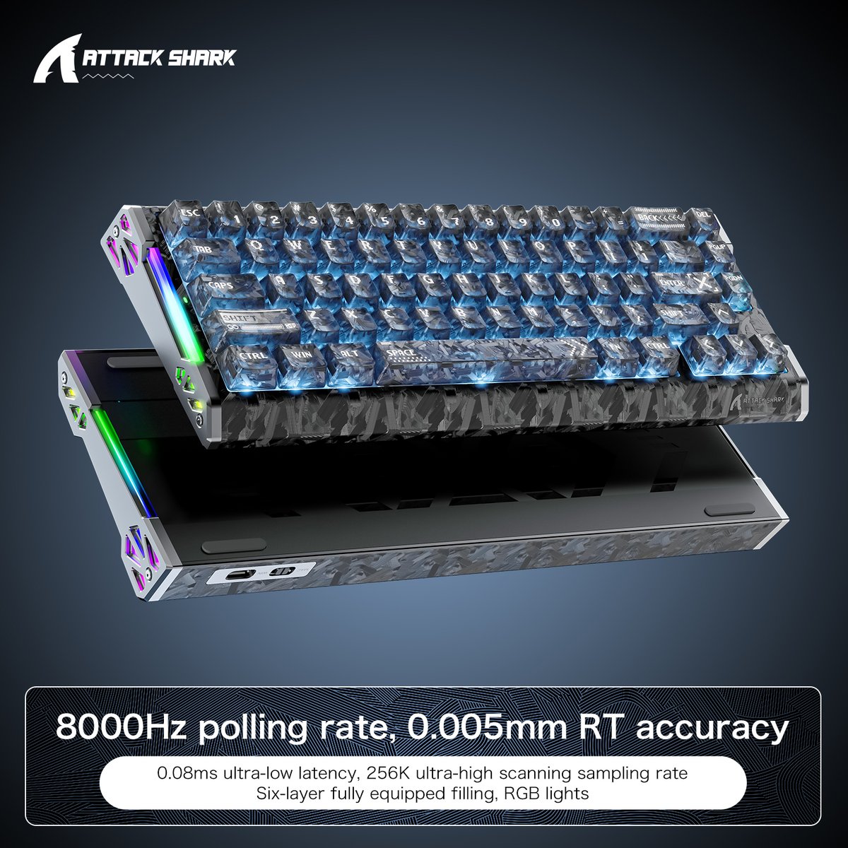 🦈 Carbon Fiber. Competitive Core. The ATTACK SHARK flagship