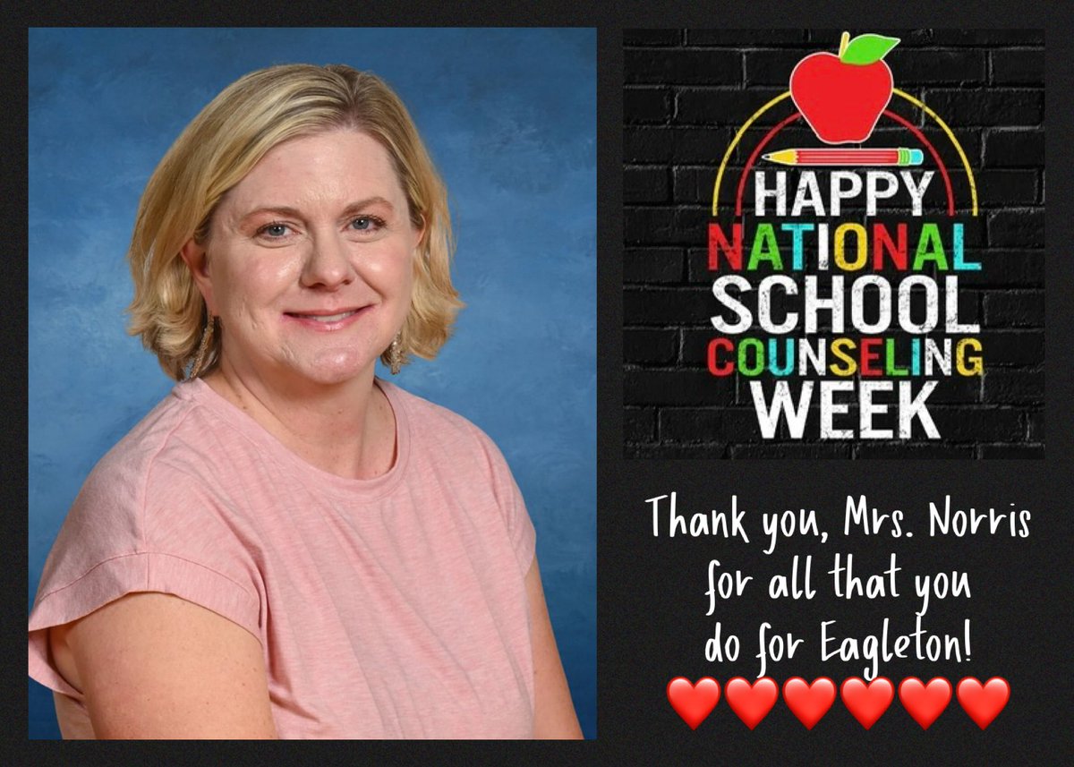EESRavens's tweet photo. Happy National School Counseling Week to our very own, Mrs. Norris! Our school is a better place because of your love, dedication, and support. Thank you for always going above &amp; beyond for our students &amp; teachers.❤️ #eessoars https://t.co/40p7PcFW5s