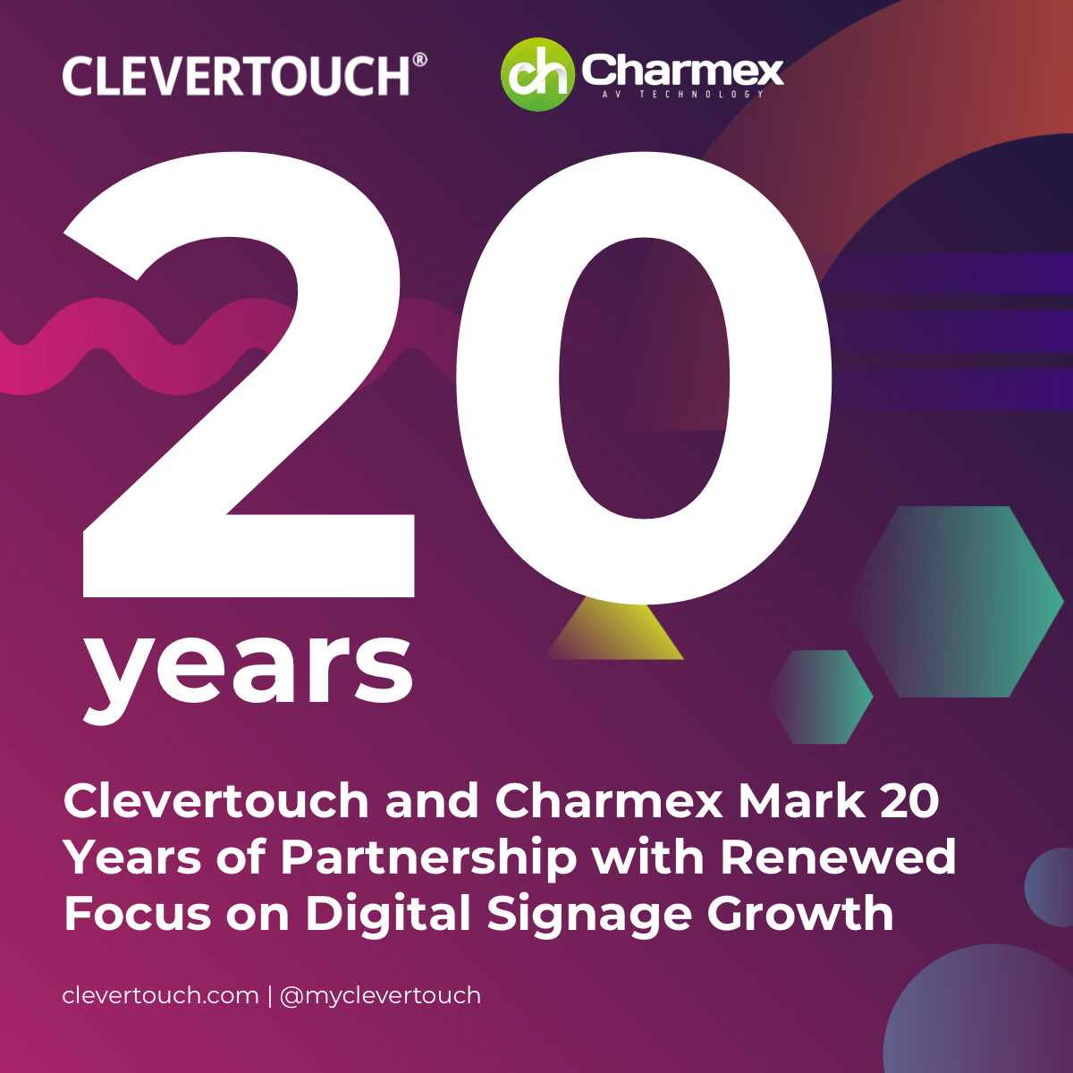 myClevertouch's tweet photo. Proud to celebrate 20 years of partnership with Charmex across Spain &amp; Portugal!
We will be joining Charmex on their stand at ISE this week. If you’re heading to Barcelona, come and say hello.
Here’s to the next chapter of our partnership.

https://t.co/n7O3fnzCAT https://t.co/9c7OiVZucS