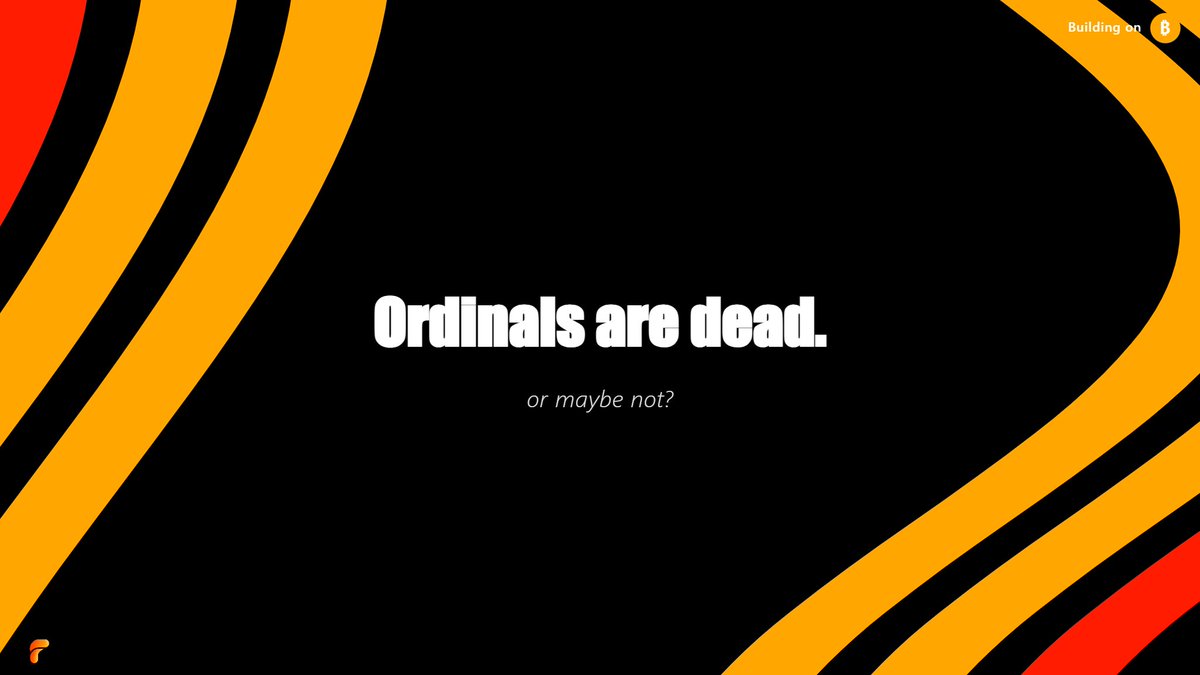 FluidtokensXBT's tweet image. Ordinals are dead.…