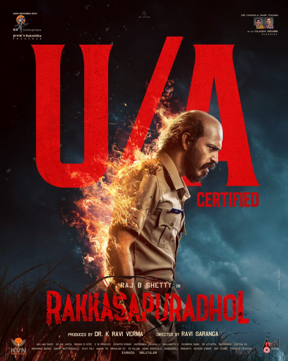 PopcornKannada's tweet photo. #Rakkasapuradhol certified U/A 💥
In cinemas from Feb 6 

@RajbShettyOMK 

#RajBShetty #Kannada #PopcornKannada https://t.co/TKG1WrE8t2