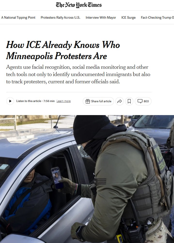 Se está discutiendo mucho que los agentes de ICE son matones sin formación ni reglas, pero en tecnología lo que han montado es realmente sofisticado, eficiente y perturbador si te preocupa un estado vigilante y controlador.

Es en Mineápolis donde el ICE ha desplegado un conjunto