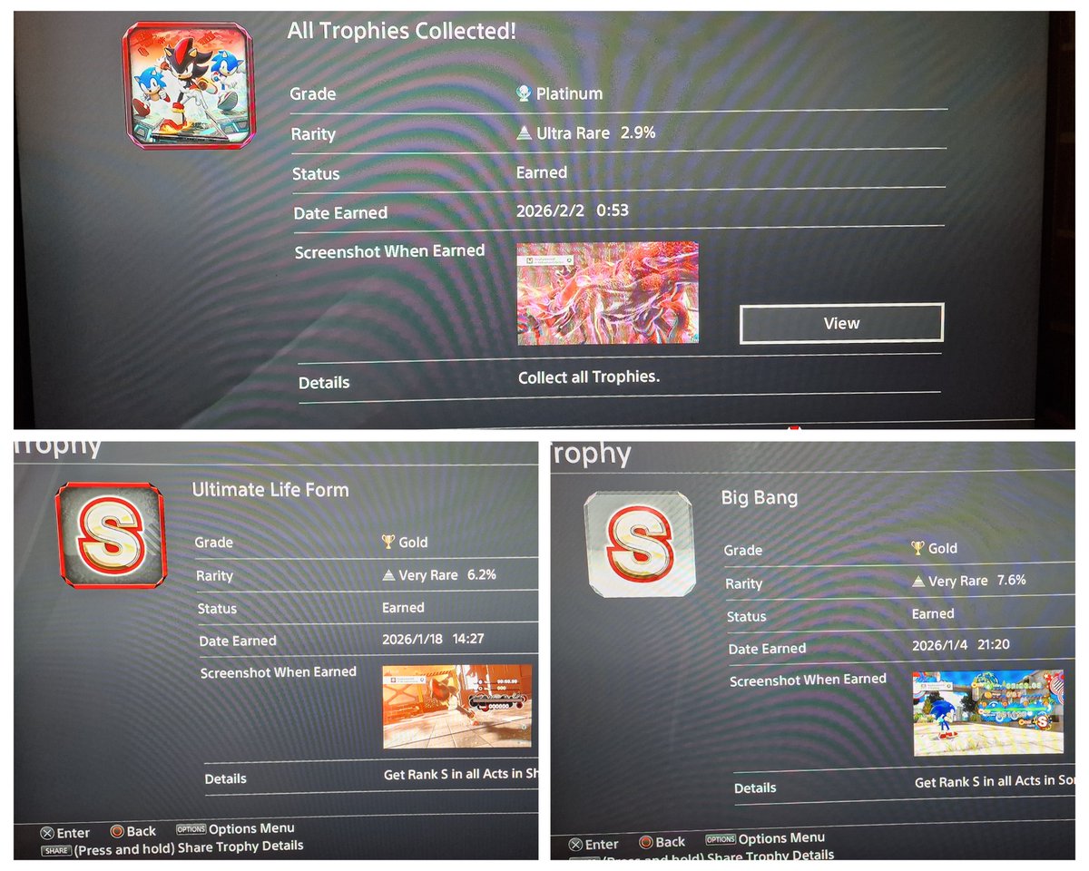Emperix's tweet photo. First game of 2026; Sonic X Generations.
Both games have been 100%'d and S-Ranked, so I'm calling this a two-hundred percenter 😁
#SonicGenerations #ShadowGenerations
#Playstation4 #SEGA #SonicTeam https://t.co/P13qUL3Ajx