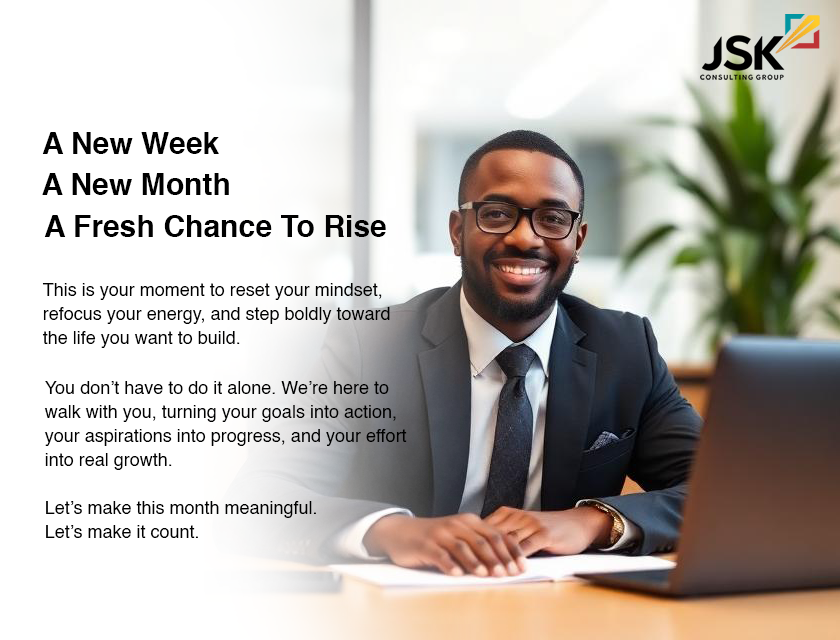 JSKConsulting's tweet image. #JSKConsultingGroup #NewMonth #month #Learning #Business #Creativity