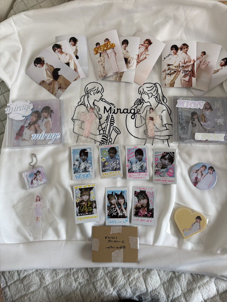 夜勤明けで疲れて寝てしまってた😂

今日に無事に福袋やお正月購入したのアクスタとかが無事に届きましたー(((* ॑˘ ॑* ≡ * ॑˘ ॑*)))

どれも良すぎるしチェキが可愛すぎる
ᐡ⸝⸝>  ̫ <⸝⸝ᐡ
素敵な贈り物をありがとう🥰🥰
 #みちゃんみて
 #つきちぇき