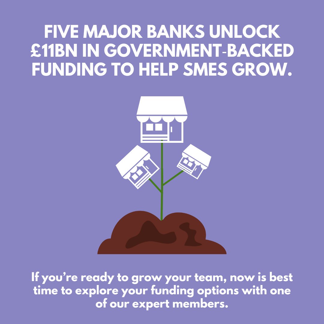 £11bn of new SME lending has been unlocked by five major UK banks, with Government-backed guarantees supporting eligible loans. 

If growth, hiring or expansion is on your radar, now is a smart time to review funding options with our team. 

#Funding #AberfeldyVillage #London