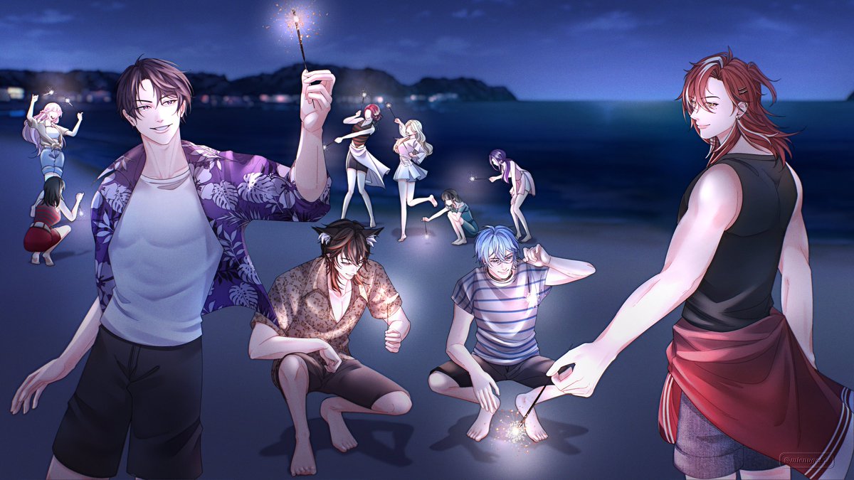 mienuget's tweet image. #EonOfStars #Eonites #soutaart #gehennart #harristhetic #artion new year, new journey omedetou buat debutnya EOS&amp;lt;3!!!🥳 liburan eos w. eonites