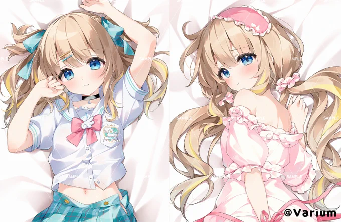 Varium所属 綿宮あひるちゃん( )のお誕生日グッズのお写真担当させていただきましたよー抱き枕カバーだ お誕生日おめでとうー